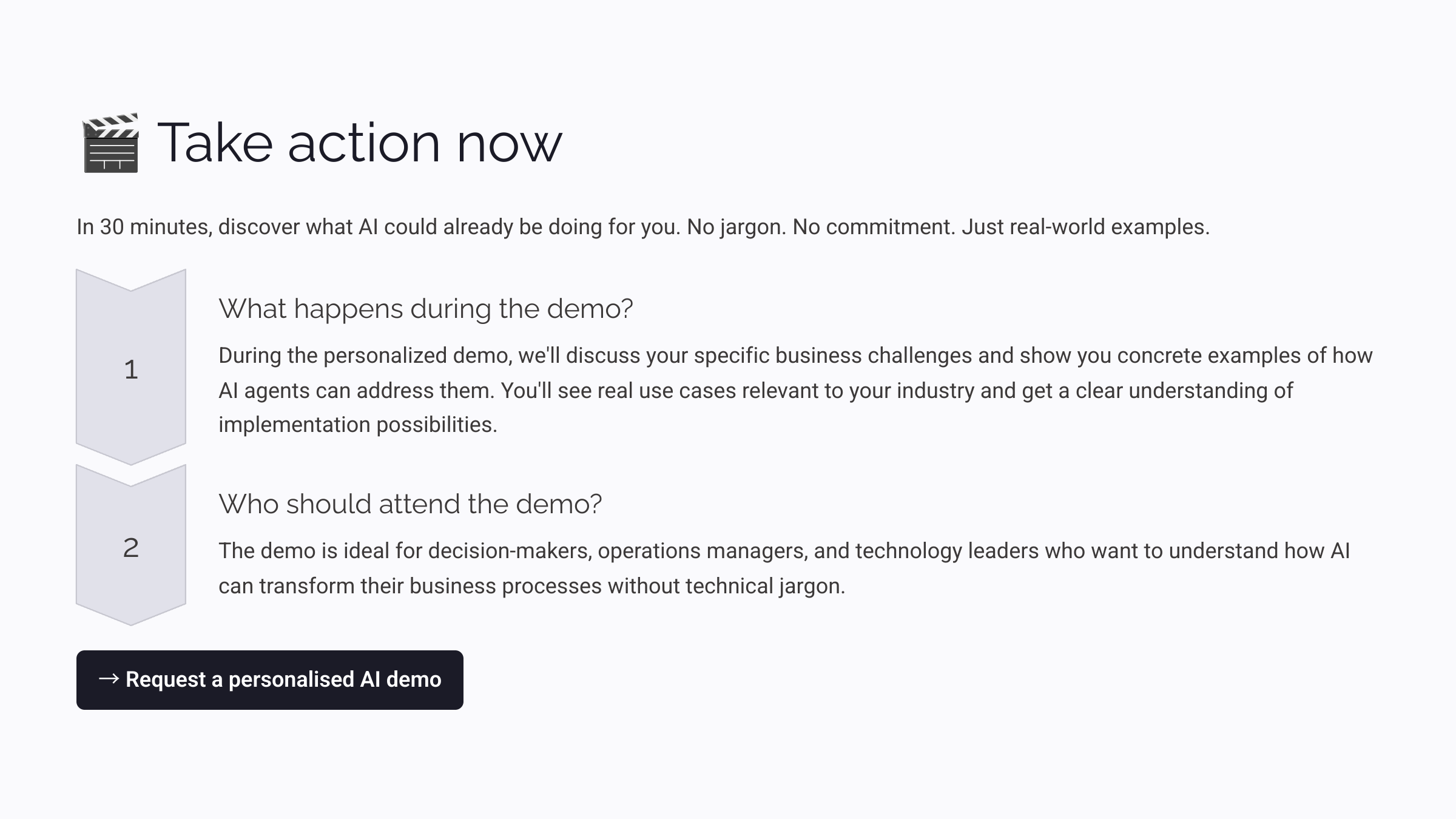 Take action now